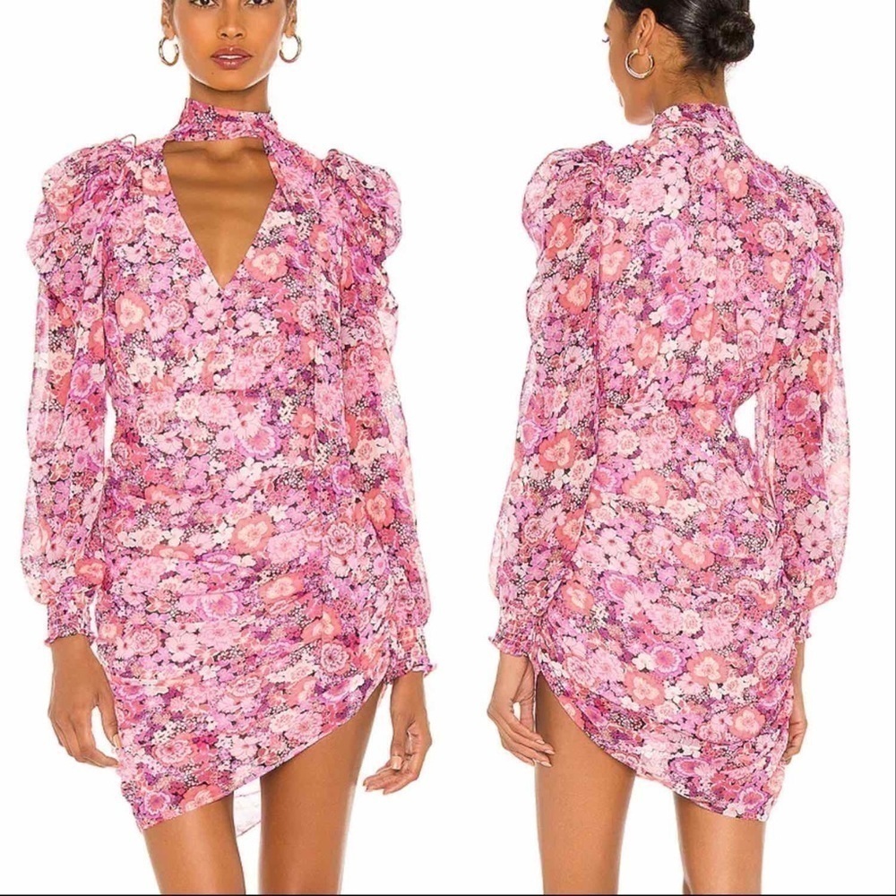 For Love and Lemons Cheyenne Floral Mini Dress